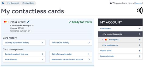 oyster card contactless login|tfl using contactless credit card.